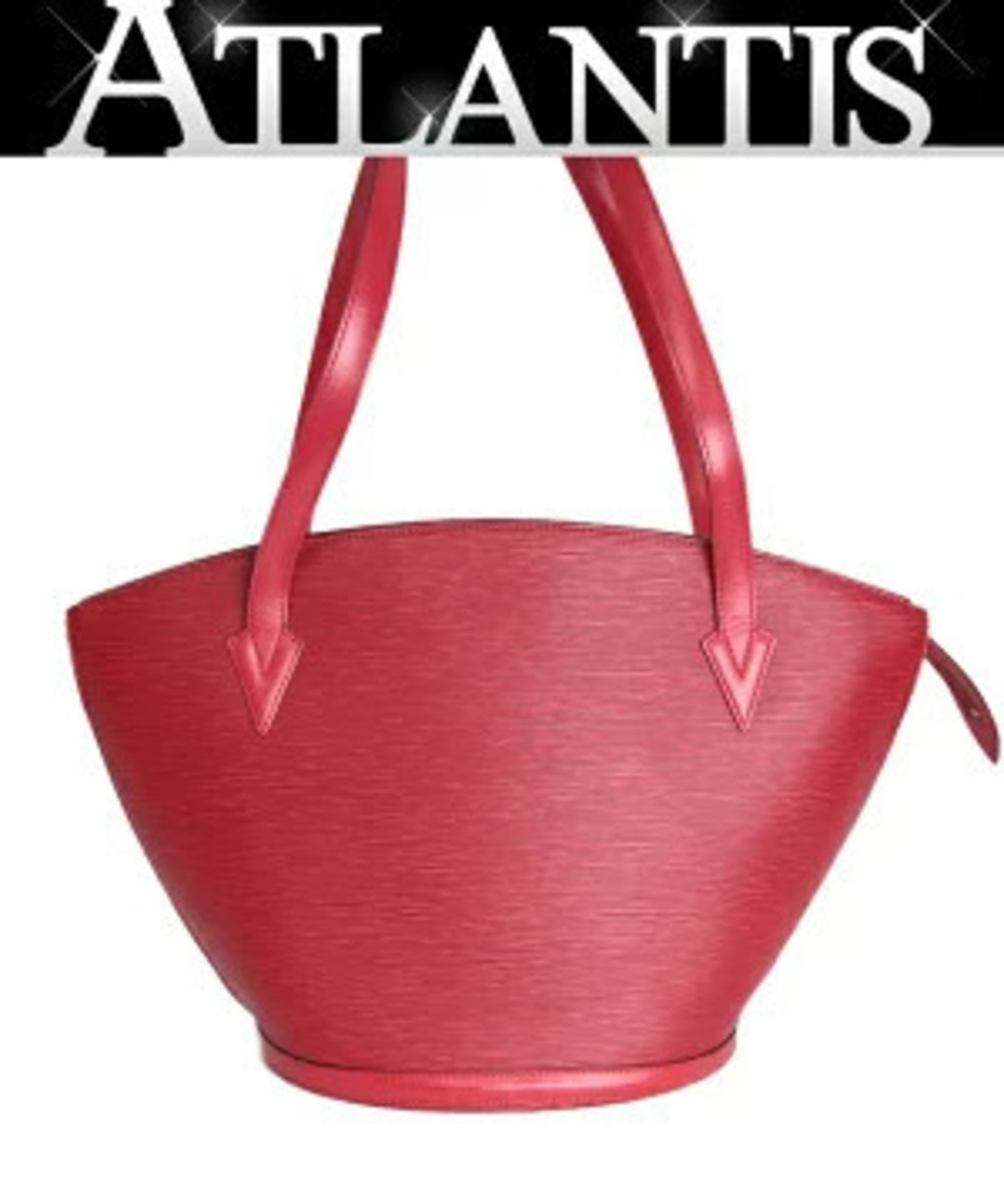 Louis Vuitton Saint Jacques Shopping Shoulder Bag Castilian Red Epi Leather